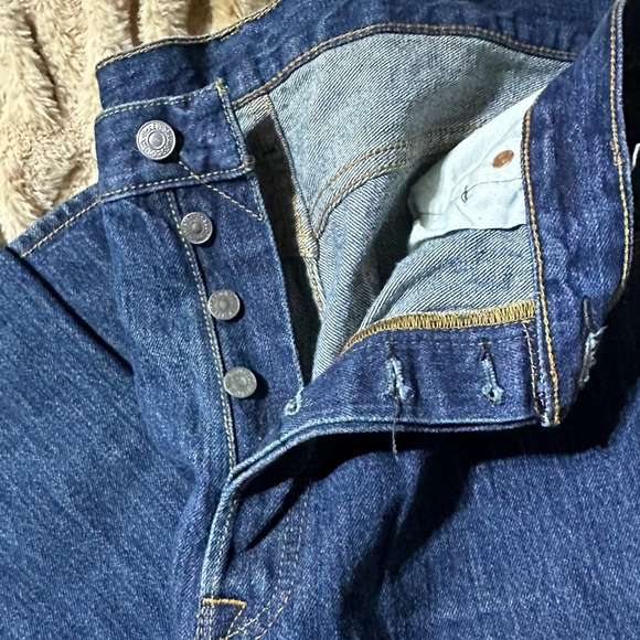 LEVI'S Vintage Original 501 Straight Leg Button Fly Jeans - W36 L34 - Picture 3 of 6
